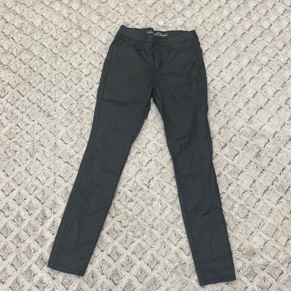 🍍3/$18 Black Oil Slick High Rise Skinny